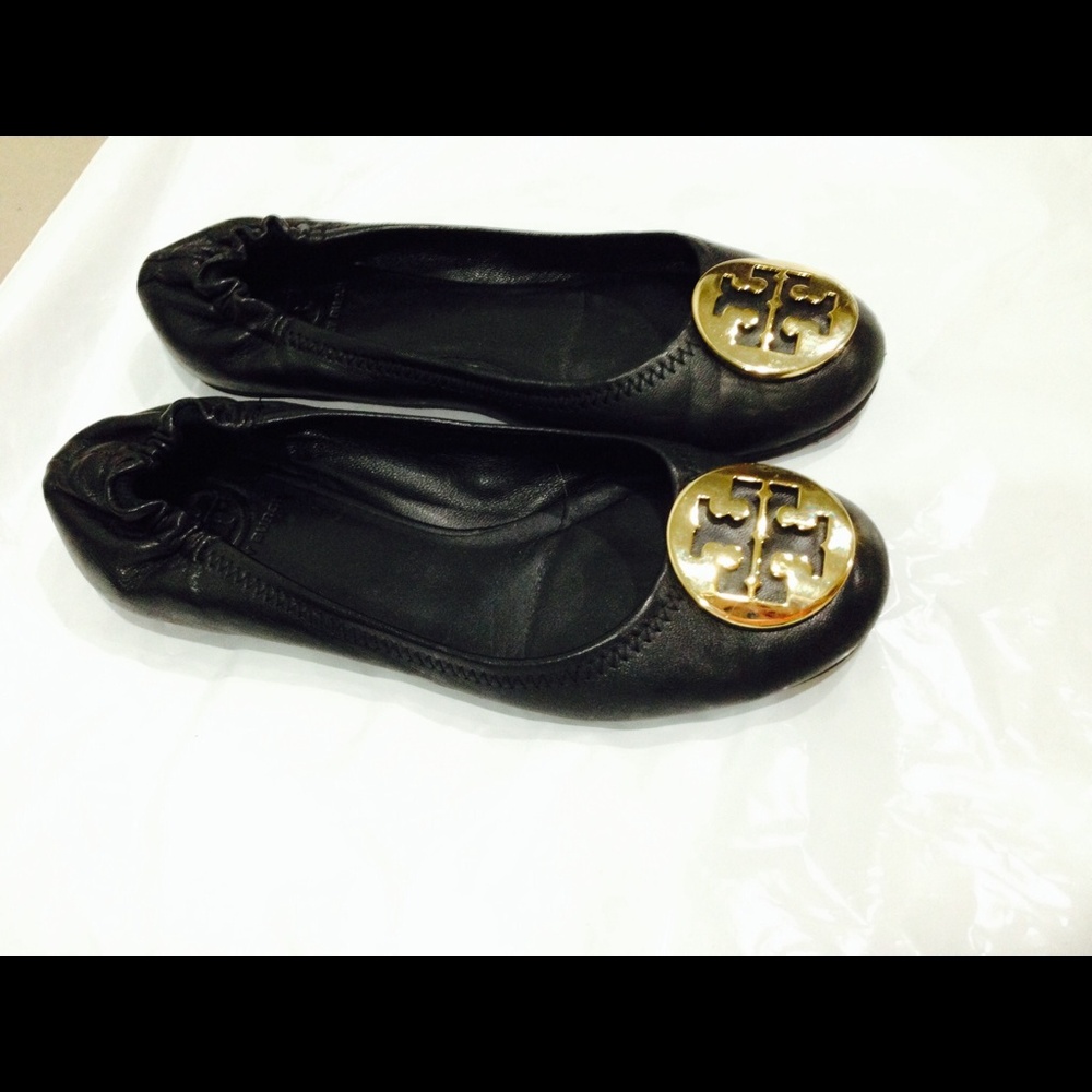 ❌Sold❌Tory Burch Reva Black 7 ballet flats‎
